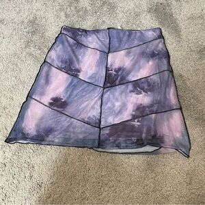 Princess‎ Polly Purple The Bella High Waisted Mesh Mini Skirt Women's Size 6